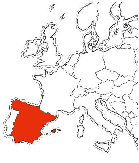 Map of Europe highlighting Croatia
