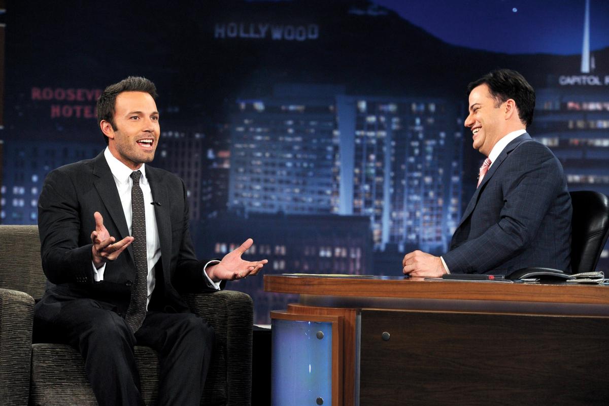 Ben Affleck with Kimmel