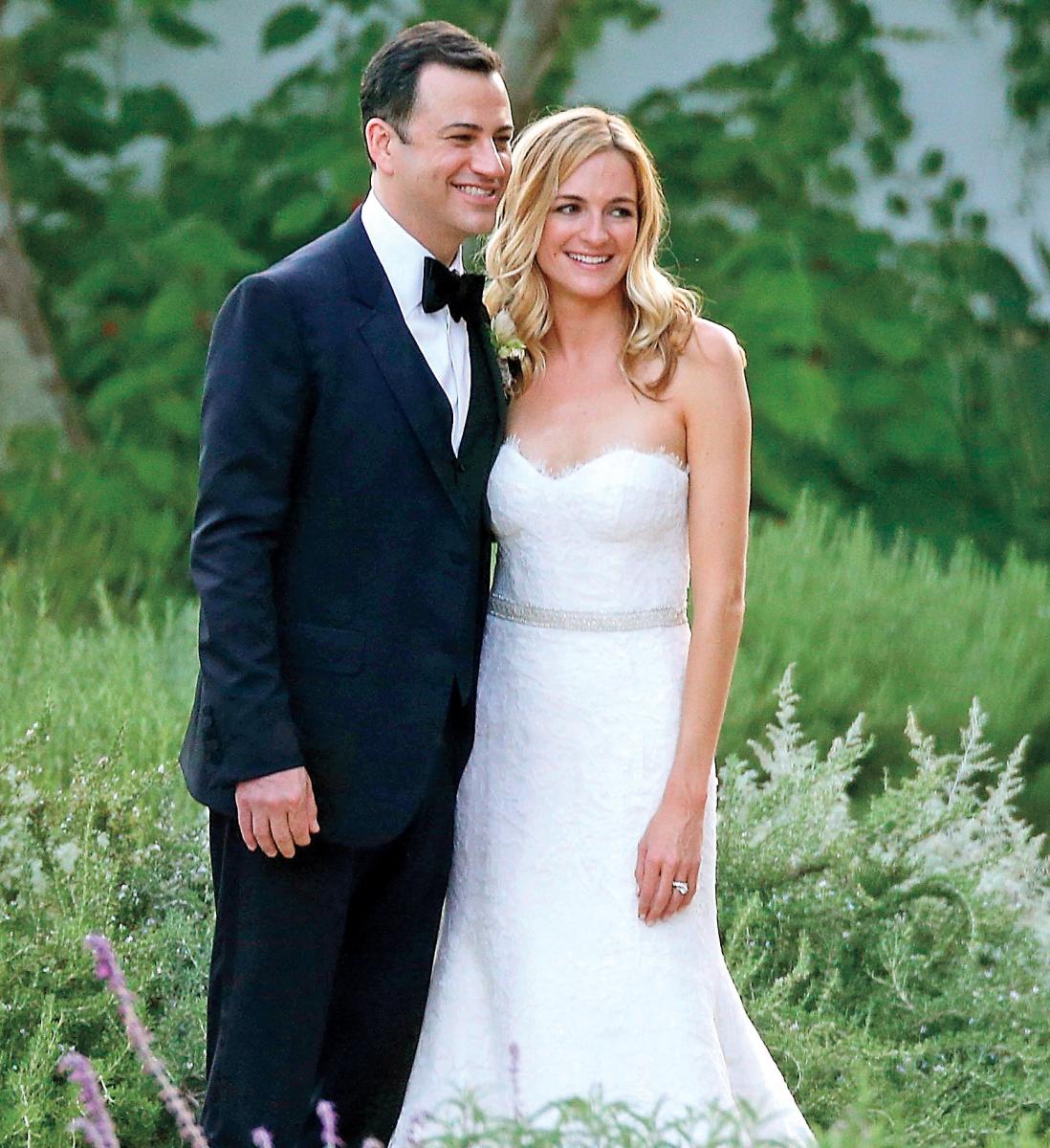 Kimmel and Molly McNearney at their wedding
