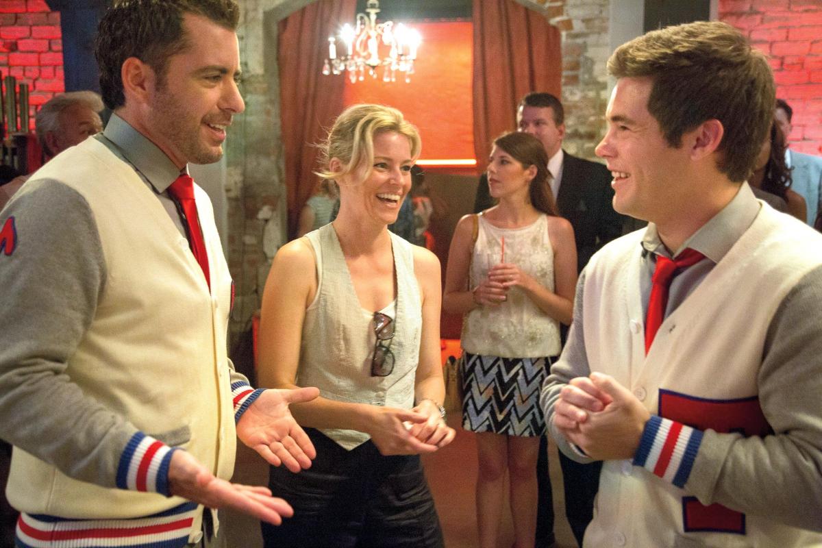 Jason Jones, Elizabeth Banks, and Adam DeVine